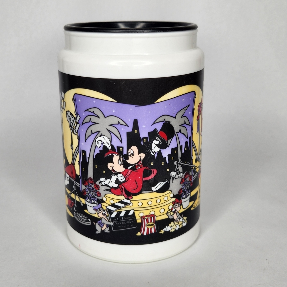 Vintage 90's Disney All Star Resorts Travel Mug Cup Plastic - Black - Picture 2 of 6